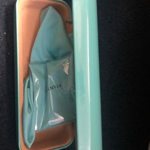 Turquoise Tiffany & Co eye glasses case